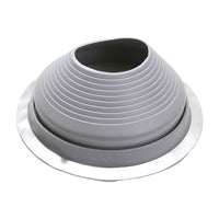 #8 Roofjack Round Silicone Pipe Flashing Boot Gray