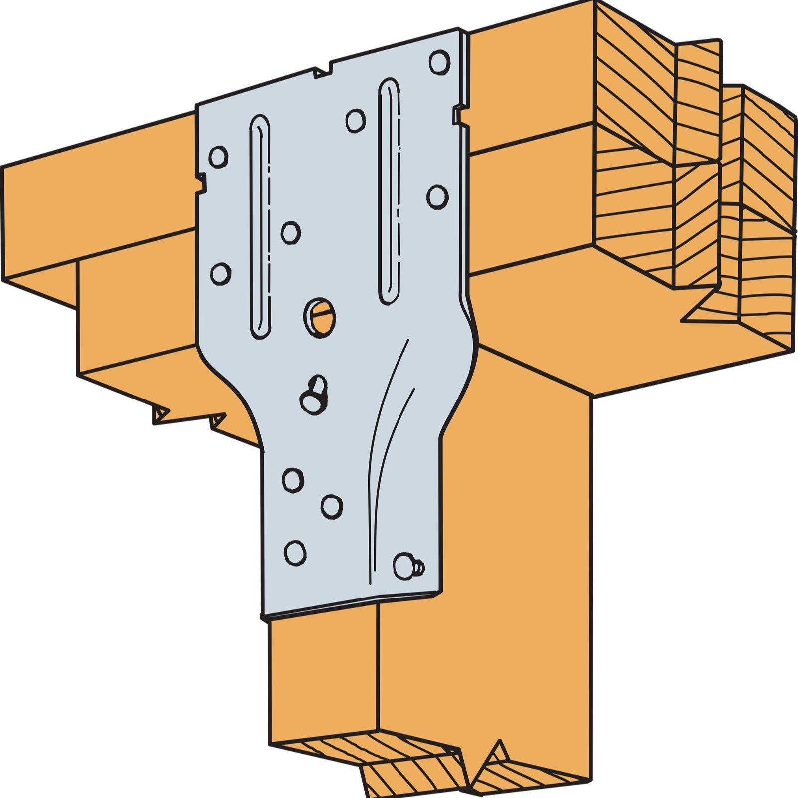 Simpson SP2 312 inch X 658 inch Stud Plate Tie Galvanized image 2 of 2