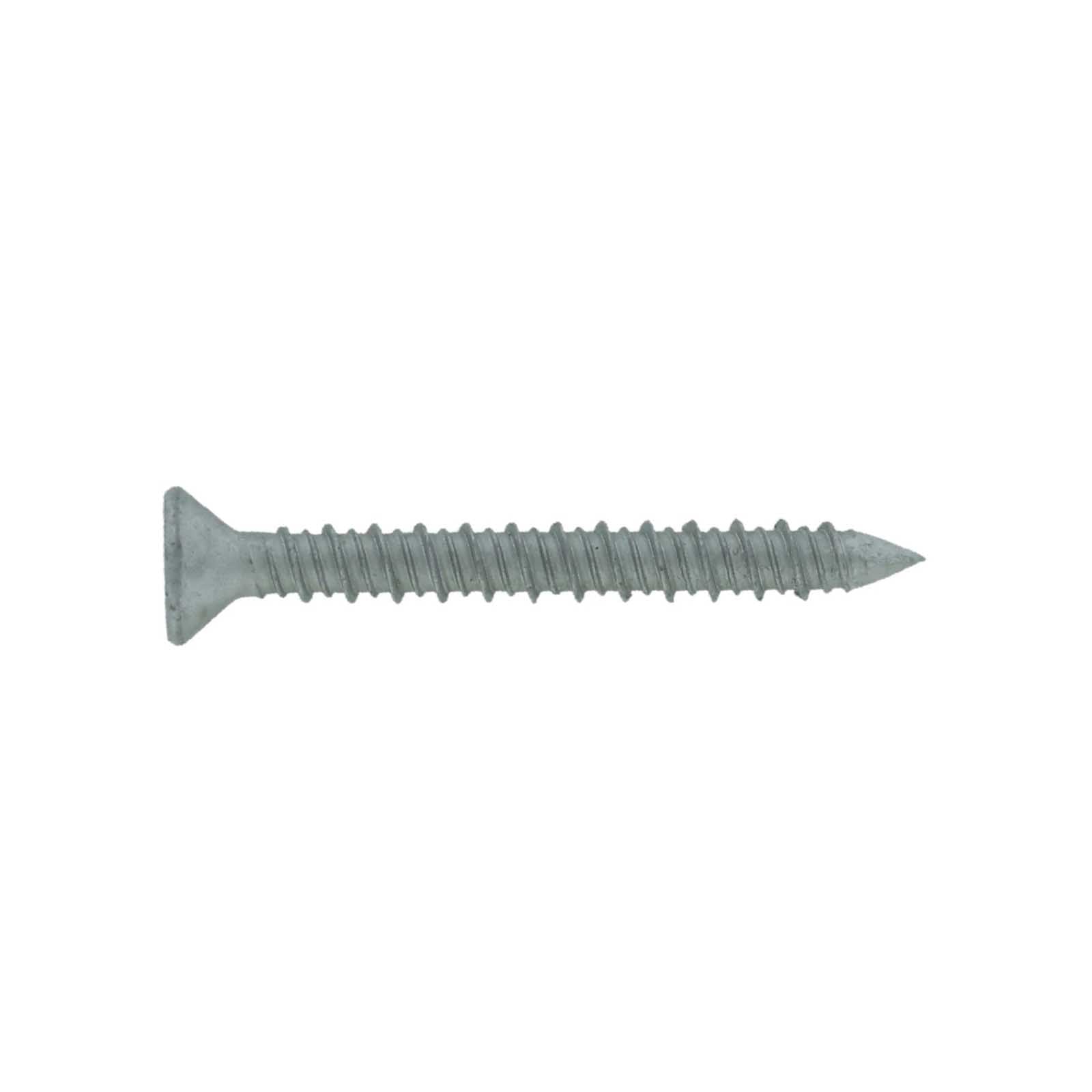 14 inch x 214 inch Tapcon 410 Stainless Steel Concrete Screw Phillips Flat Pkg 100