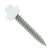 #10 x 1 inch SS Woodbinder Metal Roofing Screw Bright White Pkg 250 image 1 of 2