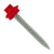 #10 x 112 inch SS Woodbinder Metal Roofing Screw Crimson Pkg 250