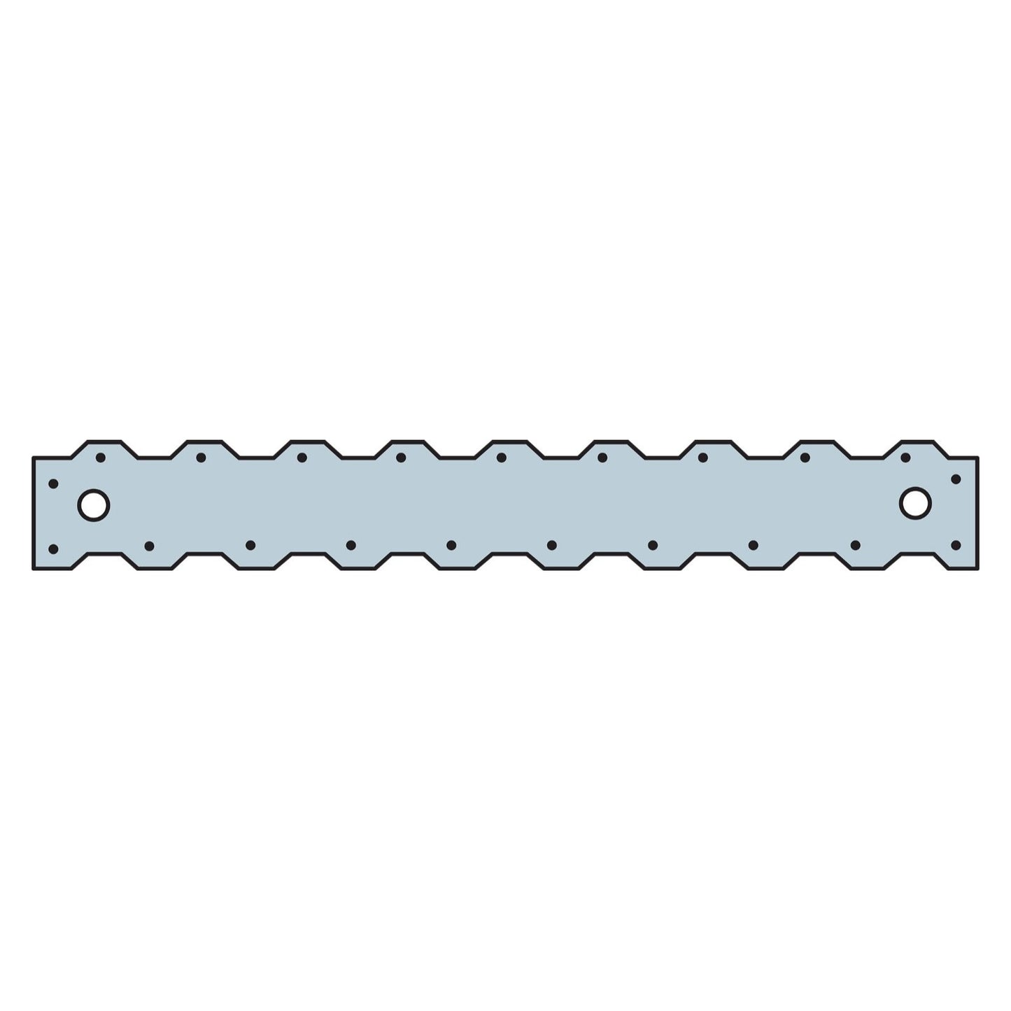 Simpson ST2215 16516 inch 20 Gauge Strap Tie G90 Galvanized