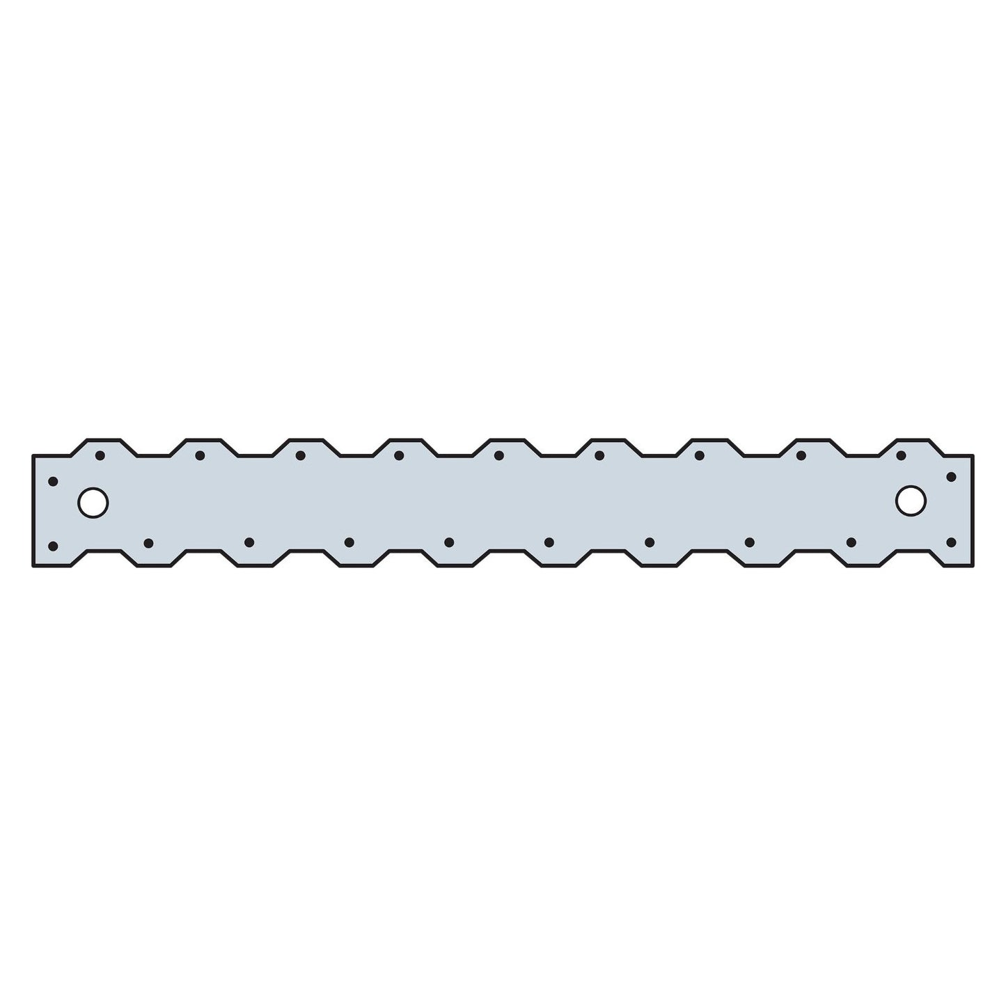 Simpson ST6215 16516 inch 16 Gauge Strap Tie G90 Galvanized