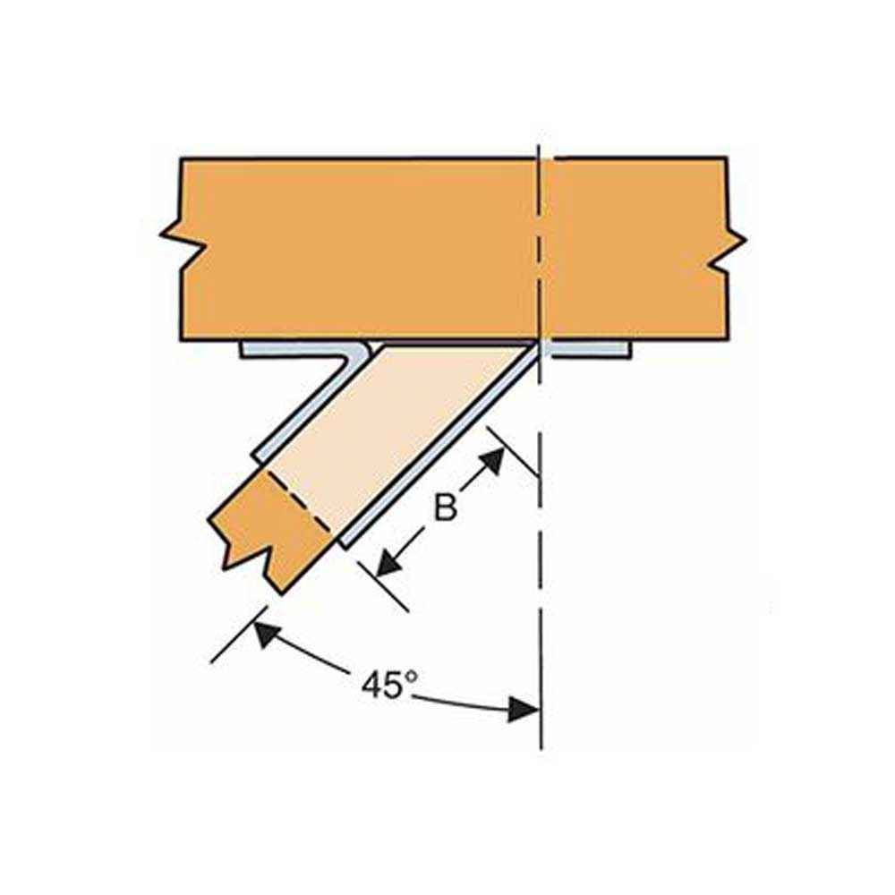 Simpson SUL210SS Joist Hanger Skewed Left Stainless Steel image 3 of 4