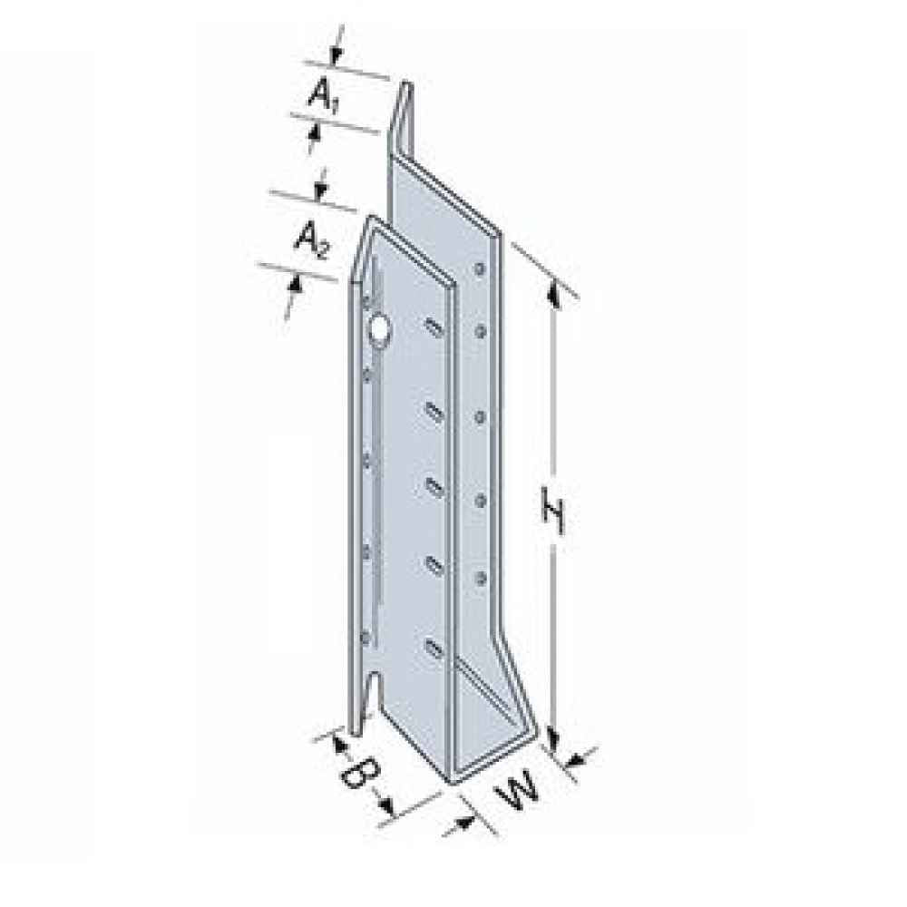 Simpson SUL210SS Joist Hanger Skewed Left Stainless Steel image 4 of 4