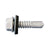 #14 x 5 inch SelfDrilling Metal Screw wWasher Hex Head 410 Stainless wDaggerGuard Coating Pkg 500