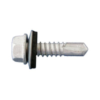 #12 x 3 inch SelfDrilling Metal Screw wWasher Hex Head DaggerGuard Coating Pkg 1000