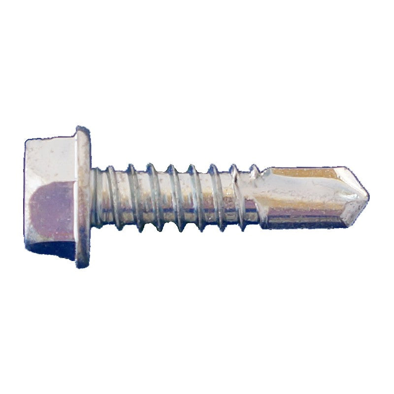 #14 x 4 inch SelfDrilling Metal Screw Hex Head Zinc Pkg 500