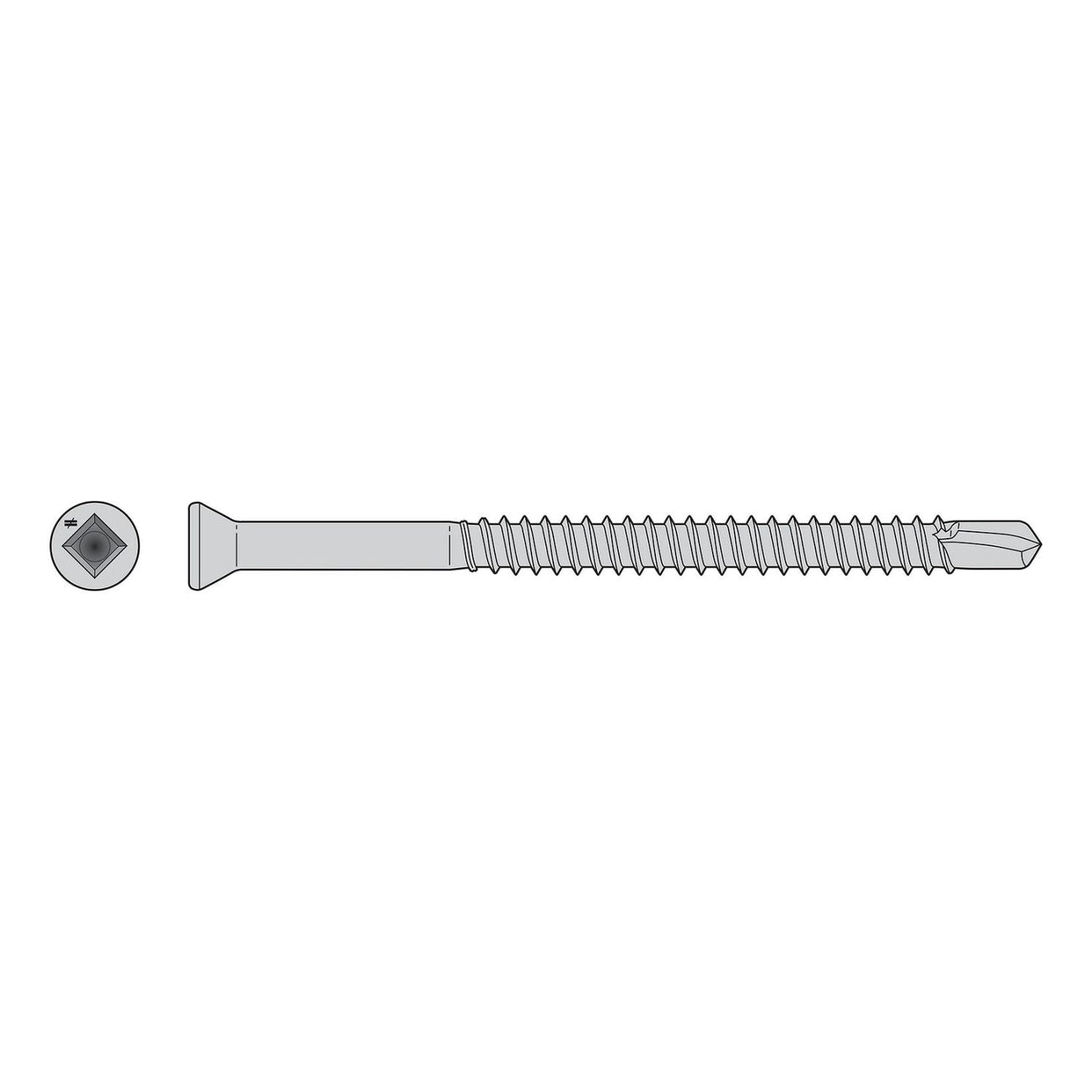 Self-Drilling Siding Screw Illustration