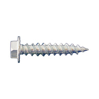#10 x 2 inch Serrated Hex Head Sheet Metal Screw Zinc Pkg 2500