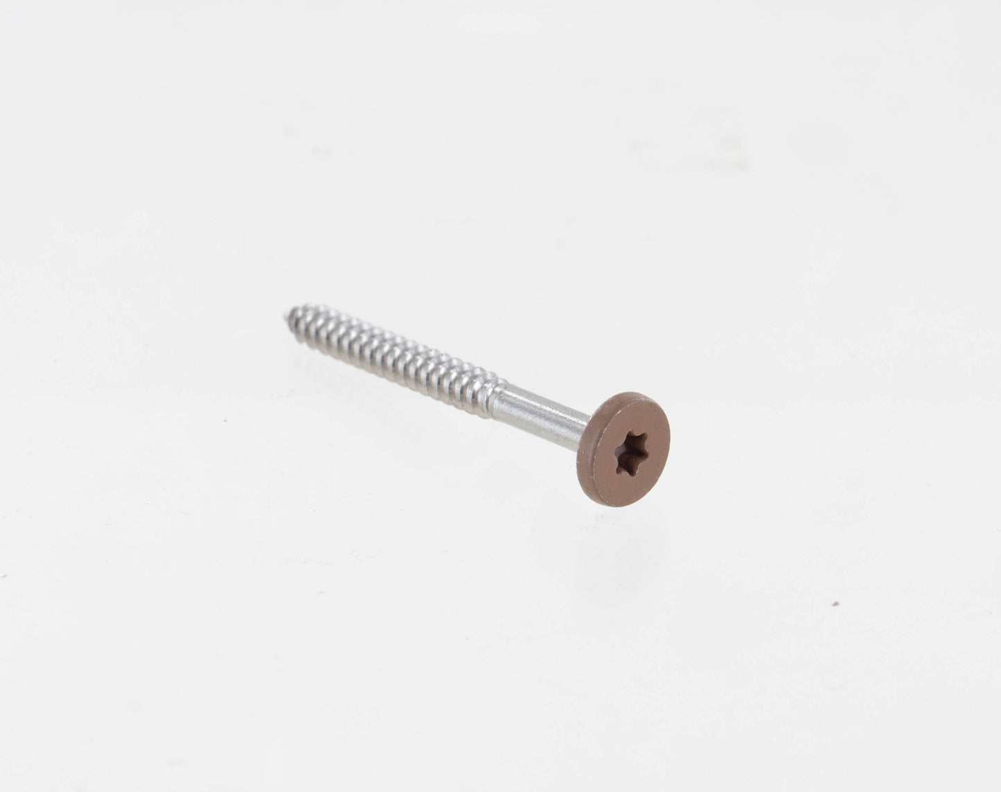 #8 x 1-3/4" Composite Fascia Screws, 316 Stainless Steel - Tan 03, Pkg 75