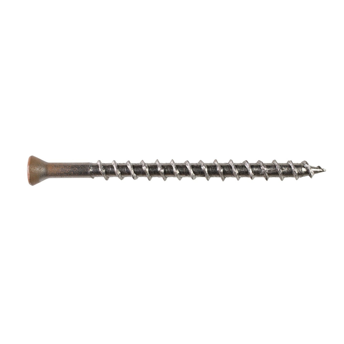 #7 x 3 inch T15 DWP Tan03 (Ipe) Trim Head Wood Screw 316 Stainless Steel Pkg 1750