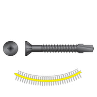 #12 x 134 inch Quik Drive TB SelfDrilling WoodToSteel Screw Black Phosphate Pkg 1000 image 1 of 2