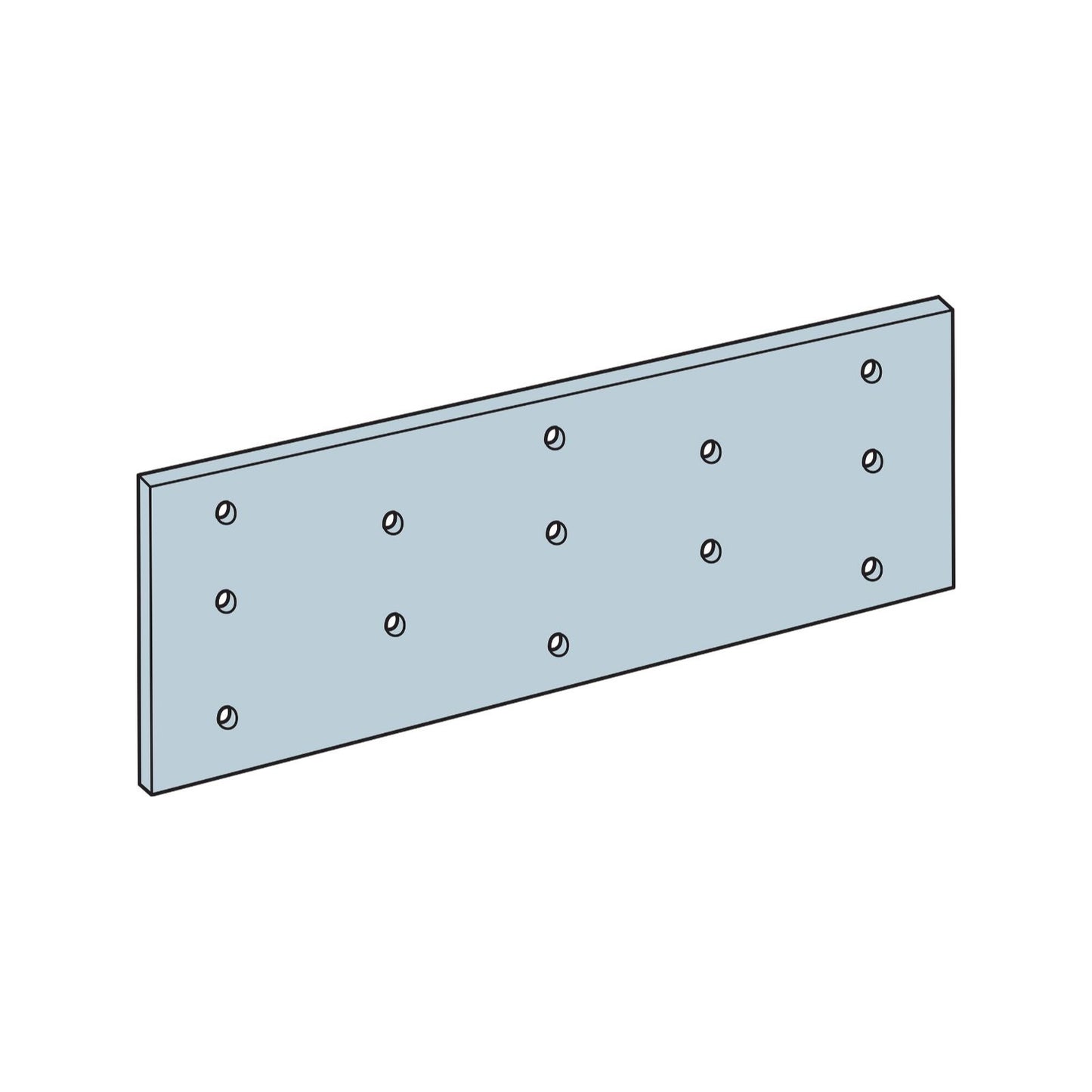Simpson TP15 11316 inch x 5 inch Tie Plate G90 Galvanized image 1 of 3