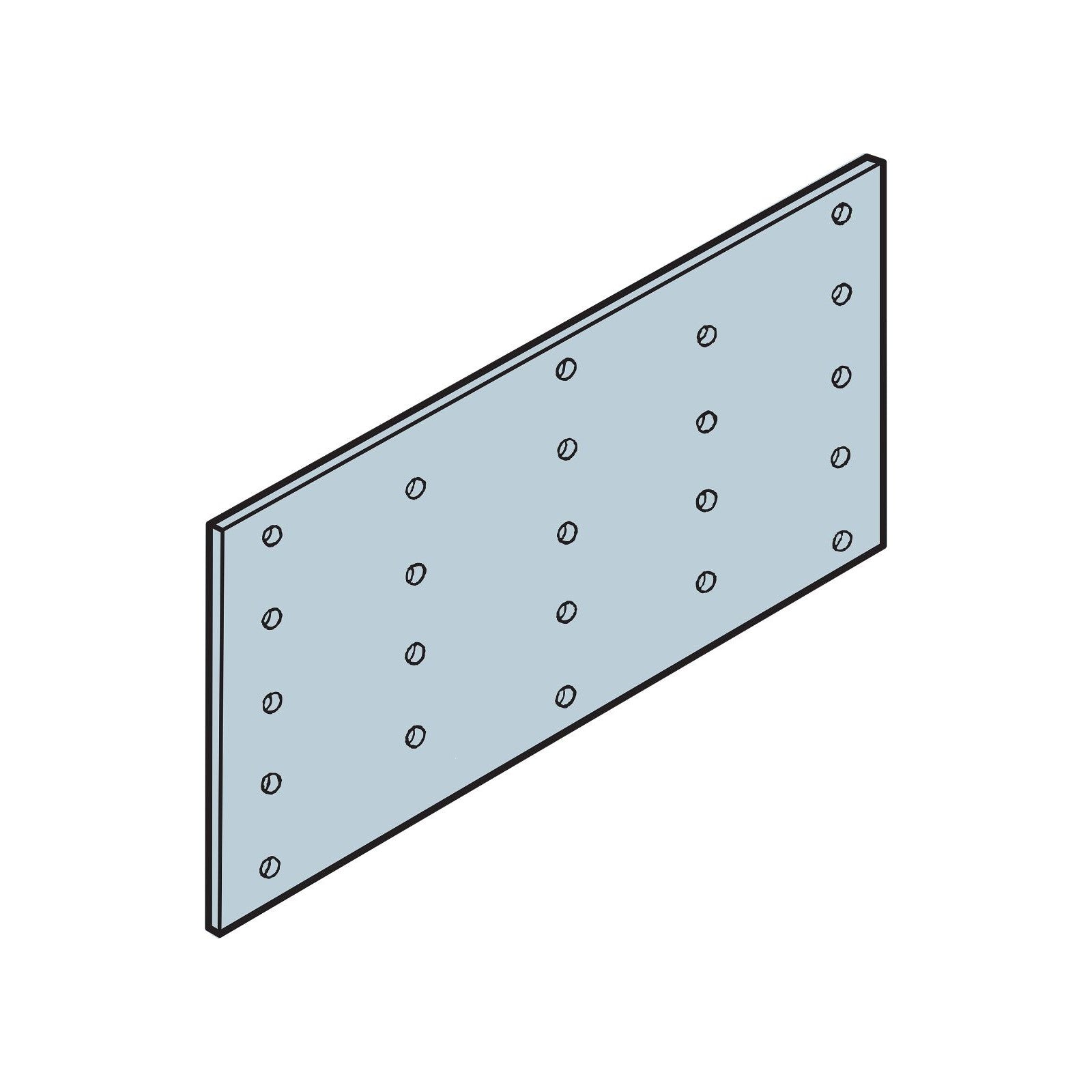 Simpson TP35 318 inch x 5 inch Tie Plate G90 Galvanized image 1 of 2