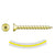 #8 x 134 inch Quik Drive WSCLT Wood Screw Yellow Zinc Pkg 2000 image 1 of 2