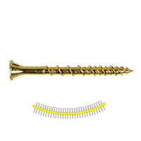 #9 x 2 inch Quik Drive WSV Subfloor Screw Yellow Zinc Pkg 1000 image 1 of 3
