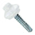 #12 x 1 inch ZXL Steelbinder Metal Roofing Screw Bright White Pkg 250