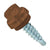 #12 x 3/4 inch ZXL Woodbinder Metal Roofing Stitch Screw Brown Pkg 250 image 1 of 2