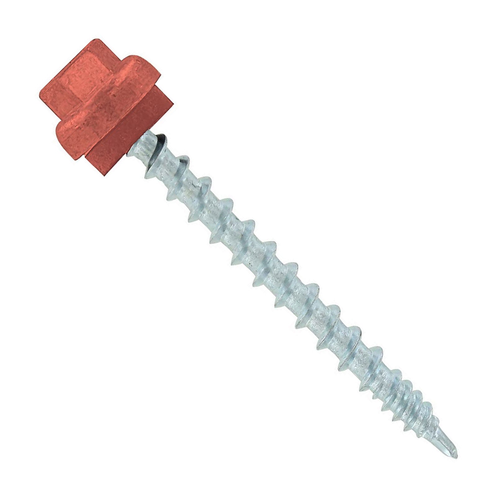 #10 x 2 inch ZXL Woodbinder Metal Roofing Screw Copper Pkg 250