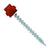 #10 x 2 inch ZXL Woodbinder Metal Roofing Screw Rustic Red Pkg 250