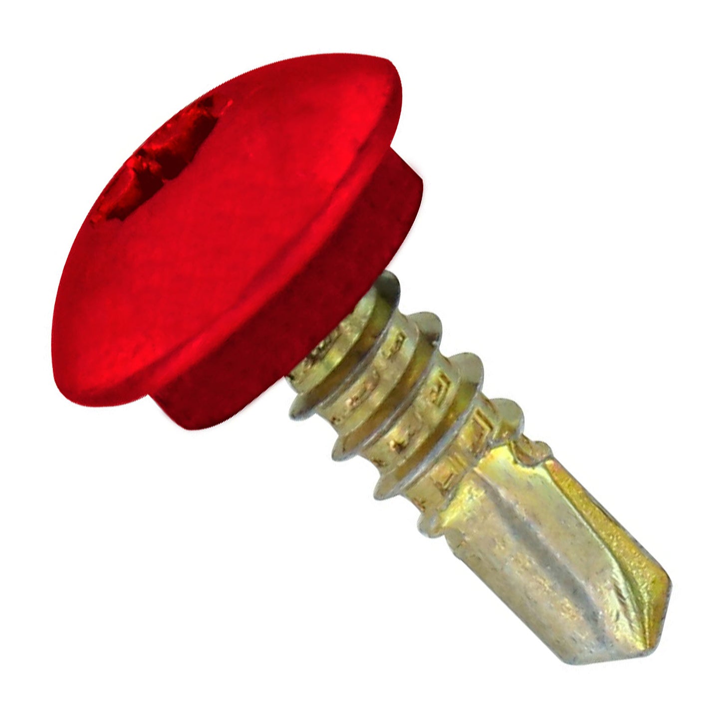 #1214 x 34 inch Eclipse Steelbinder Metal Roofing Screw Crimson Pkg 250 image 1 of 2