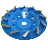 Syntec 7" Jumbo Spiral Cup Wheel - Blue