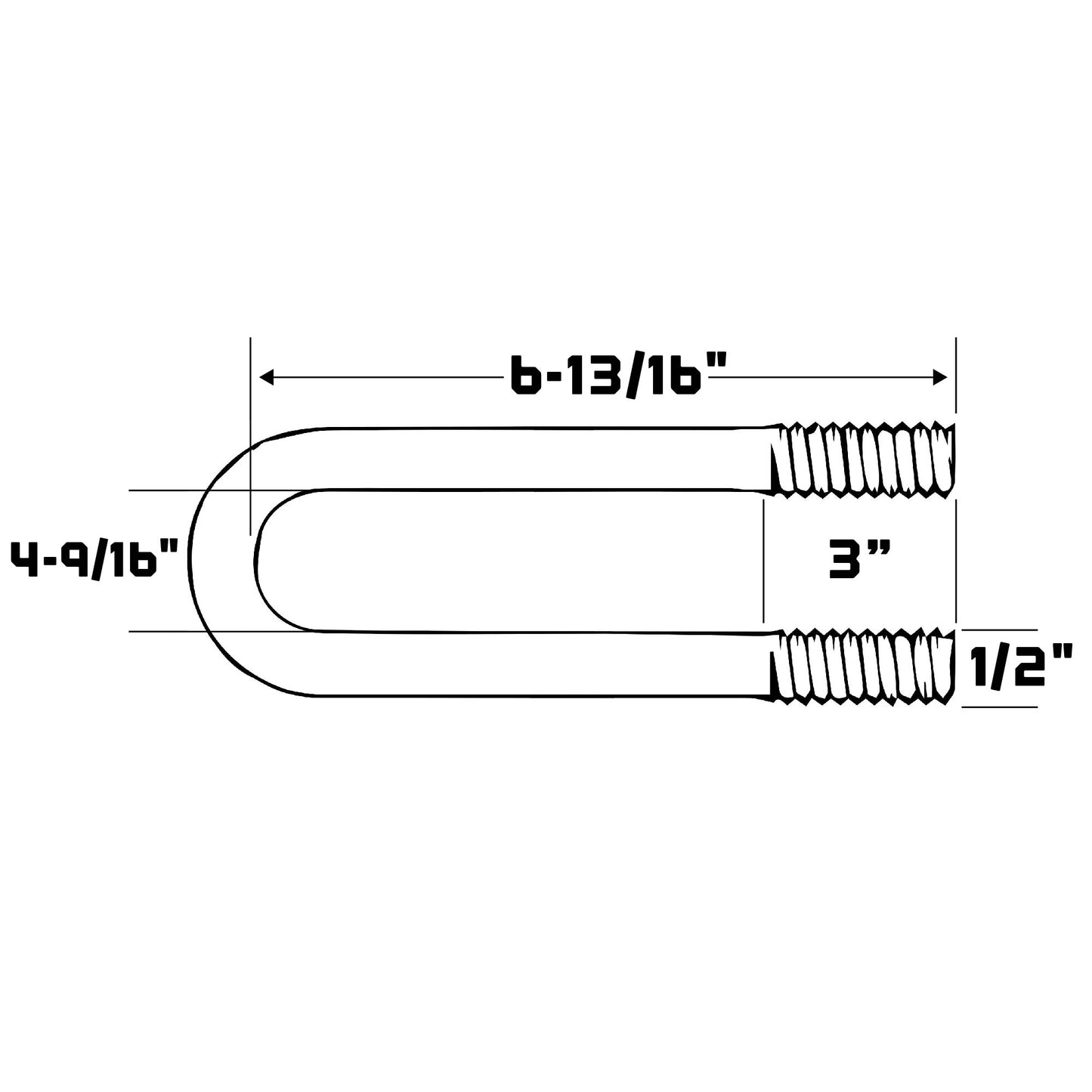 4" Galvanized U-Bolt
