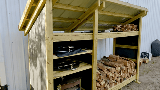 How to Build a DIY Firewood Shed and Pizza Oven Station
