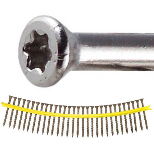 Trim Head Collated Wood Deck Screws