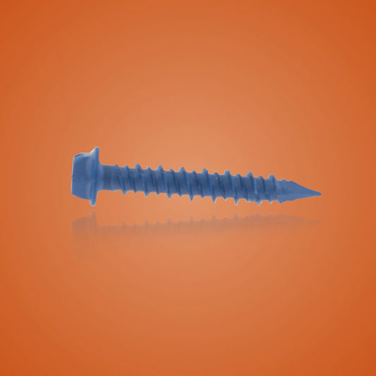 Slotted Hex Blue Concrete Screws