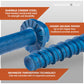 concrete screw anchor with features callouts