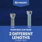 clip head zinc plow bolt lengths available