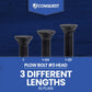 #3 head plain plow bolt lengths available