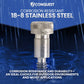 corrosion resistant 18-8 stainless steel 