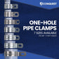 7 sizes available for EMT, fits pipe size