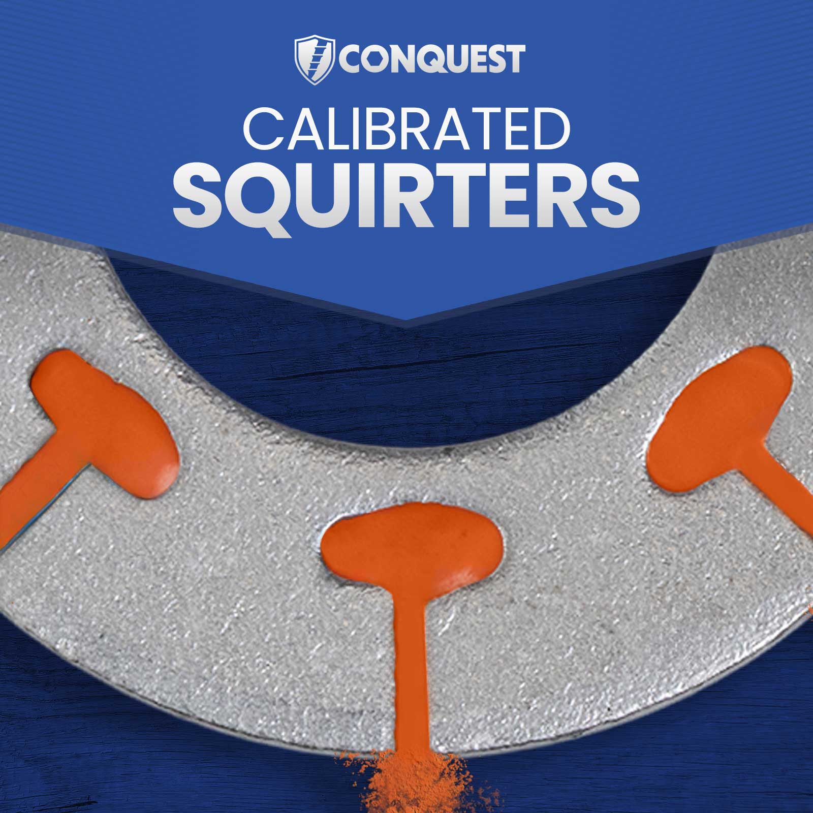 Squirter washers - calibrated squirters