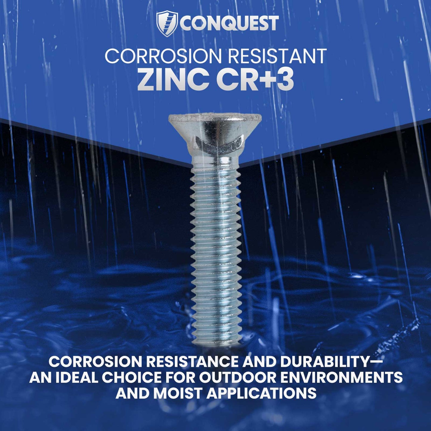 corrosion resistant zinc cr+3 finish