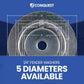 1/4" Fender Washers - 5 Diameters Available