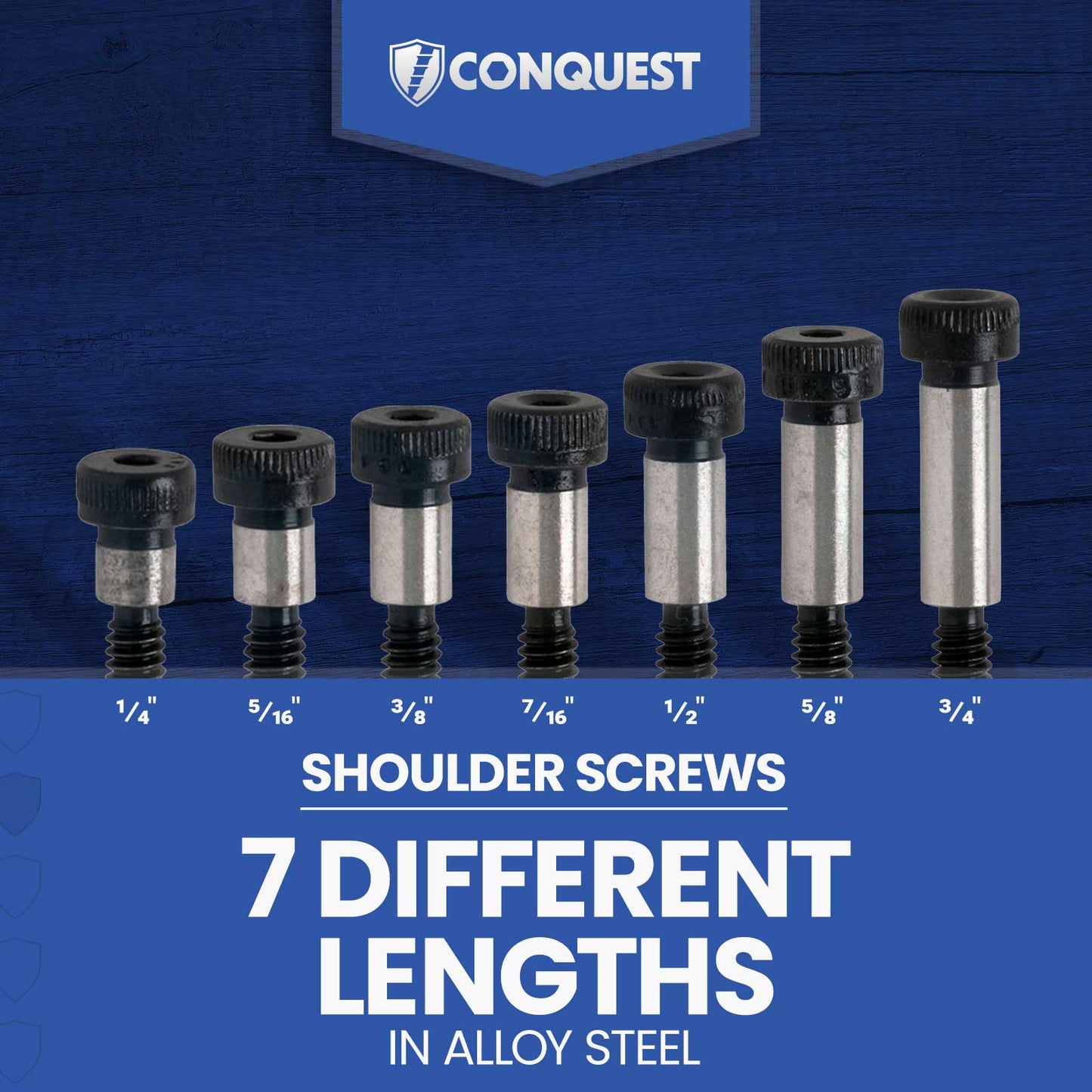 lengths available for alloy steel shoulder screws