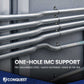 one-hole IMC support: pre-galvanized, quick fastening, made in the USA