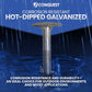 Corrosion-resistant hot-dipped galvanized screw featuring the Conquest brand.