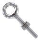 1/4" x  1-9/16 Stainless Steel Type 316 Welded Eye Bolt