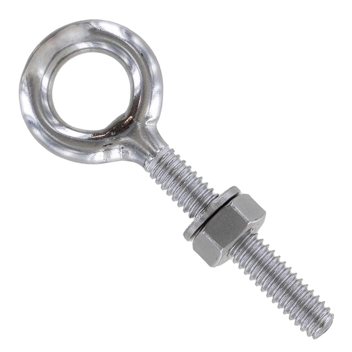 1/4" x  1-9/16 Stainless Steel Type 316 Welded Eye Bolt