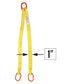 1"x6' (1 ply) Double Leg Nylon Sling w/ Master Link Both Ends