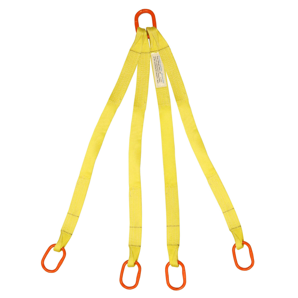 1"x3' (1 ply) Quad Leg Nylon Sling w/ Master Link Both Ends