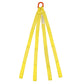 1"x18' (1 ply) Quad Leg Nylon Sling w/ Master Link & Sewn Loop