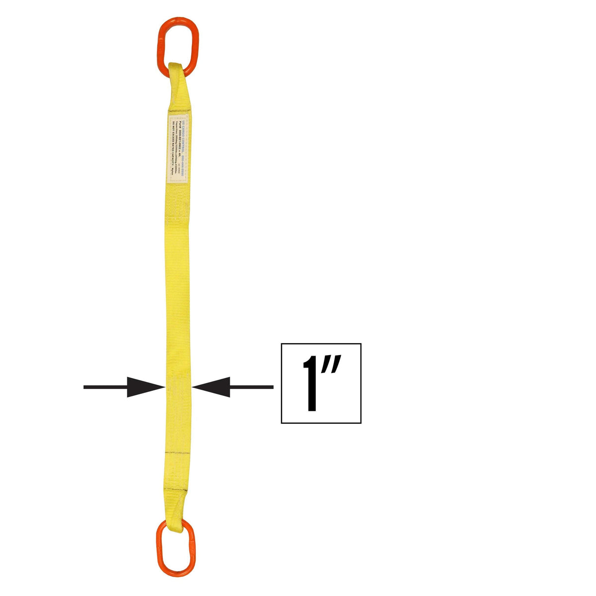 1"x12' (2 ply) Single Leg Nylon Sling w/ Master Link Both Ends