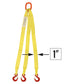 1"x5' (1 ply) Triple Leg Nylon Sling w/ Master Link & Sling Hook