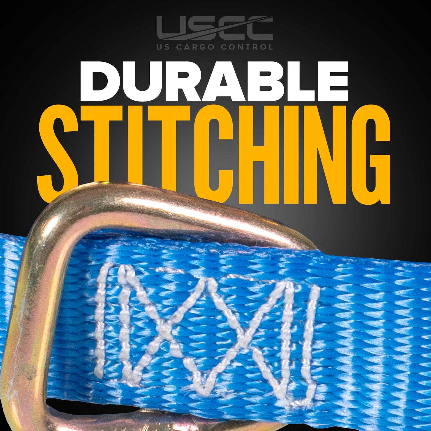 1" x 10' Ratchet Strap w/ J-Hook & D-Ring